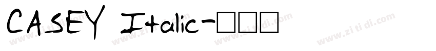 CASEY Italic字体转换